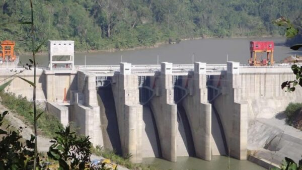 The Dapein hydropower dam in Kachin state, Myanmar