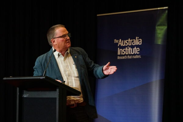 Mark Wootton speaks at the Australia Institute's 2024 Climate Integrity Summit
