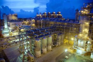 Wednesday, January 22, 2020, Santos Liquefied Natural Gas plant in Darwin. (AAP Image/Supplied by Santos)