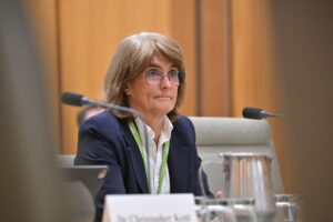 Reserve Bank of Australia (RBA) governor Michele Bullock during Senate Estimates at Parliament House in Canberra, Wednesday, June 5, 2024.