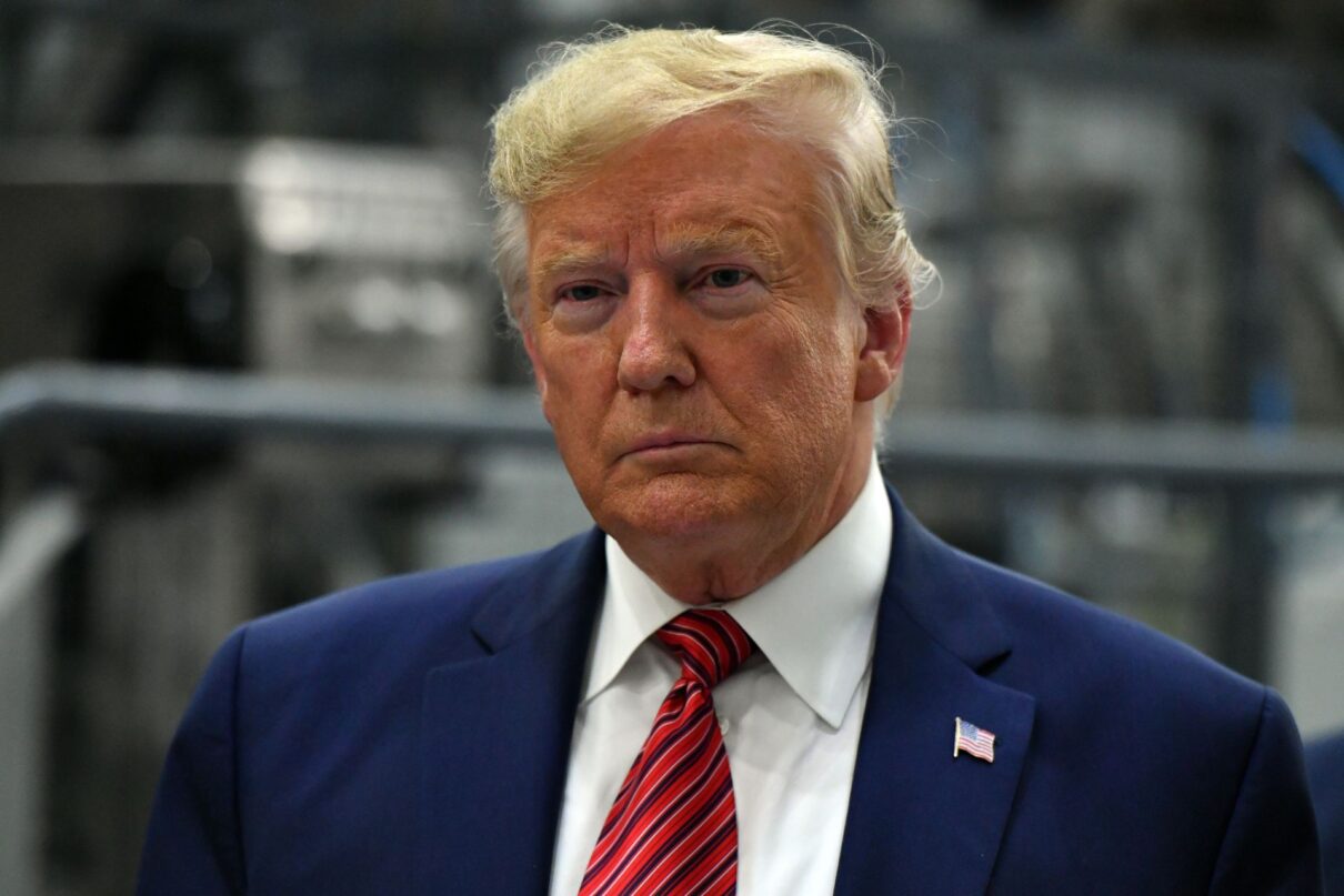 US President Donald Trump at the opening of Pratt Paper Plant in Wapakoneta, Ohio, United States, Sunday, September 22, 2019.