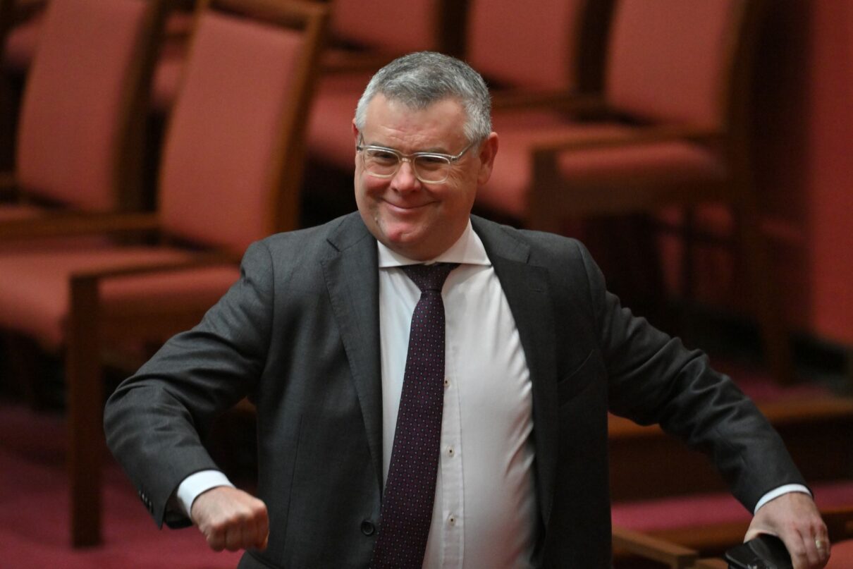 Minister for Employment Murray Watt in the Senate chamber at Parliament House in Canberra, Monday, August 19, 2024.