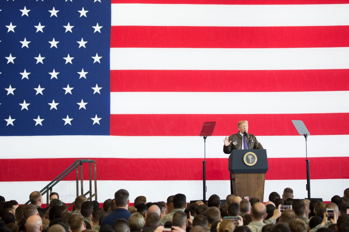 President Donald J. Trump delivers remarks at Yokota Air Base | November 5, 2017 (Official White House Photo by Shealah Craighead)