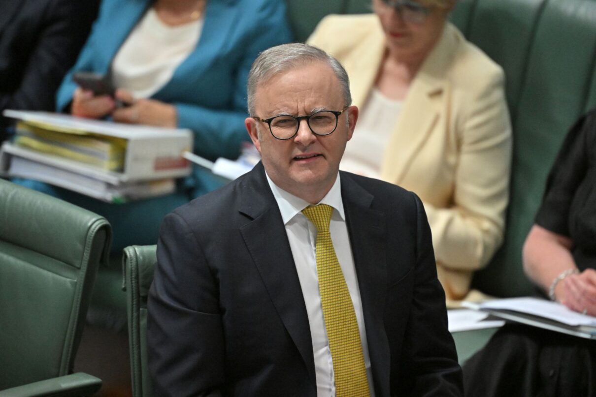 Prime Minister Anthony Albanese during Question Time in the House of Representatives at Parliament House in Canberra, Wednesday, November 27, 2024.