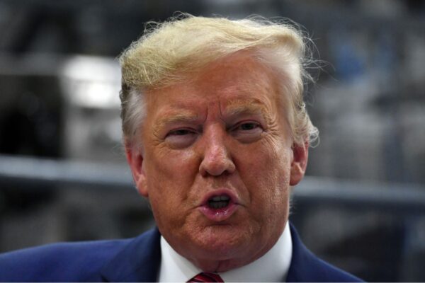 US President Donald Trump at the opening of Pratt Paper Plant in Wapakoneta, Ohio, United States, Sunday, September 22, 2019.