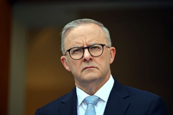 Prime Minister Anthony Albanese at a press conference at Parliament House in Canberra, Tuesday, February 28, 2023.
