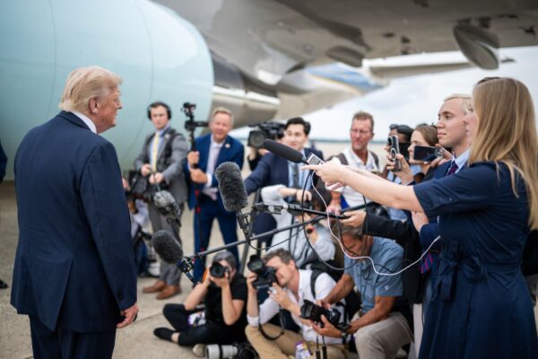 President Trump does a doorstop interview at the FIFA Club World Cup