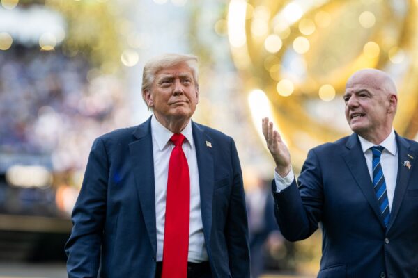 President Donald Trump and FIFA President Gianni Infantino at the FIFA Club World Cup