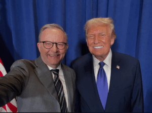 Albanese-Trump selfie