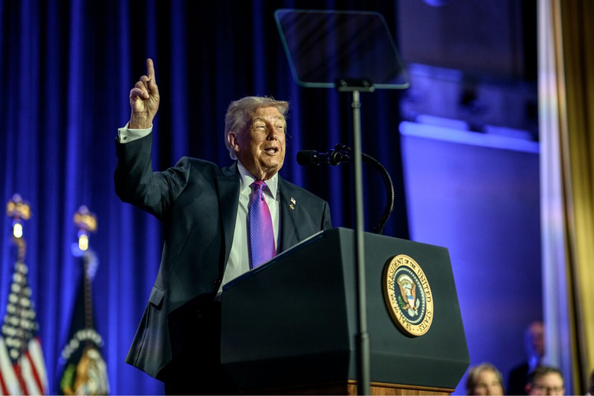 President Donald Trump delivers remarks at the National Prayer Breakfast, Thursday, February 5, 2026, at the Washington Hilton in Washington, D.C. (Official White House Photo by Molly Riley)
