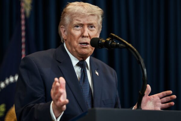 President Donald J. Trump delivers remarks at a press conference, March 9, 2026. (Official White House Photo by Daniel Torok)