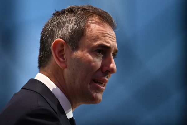 Federal Treasurer Jim Chalmers speaks a pre budget address at the Ritz-Carlton in Melbourne, Thursday, March 19, 2026. Dr Chalmers addresses key forces shaping the fiscal agenda.