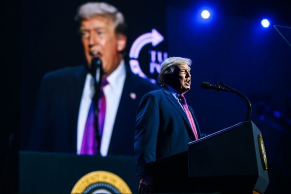 President Donald J. Trump delivers remarks at a Turning Point USA event at Dream City Church in Phoenix, Arizona on Friday, April 17, 2026. (Official White House Photo by Daniel Torok)