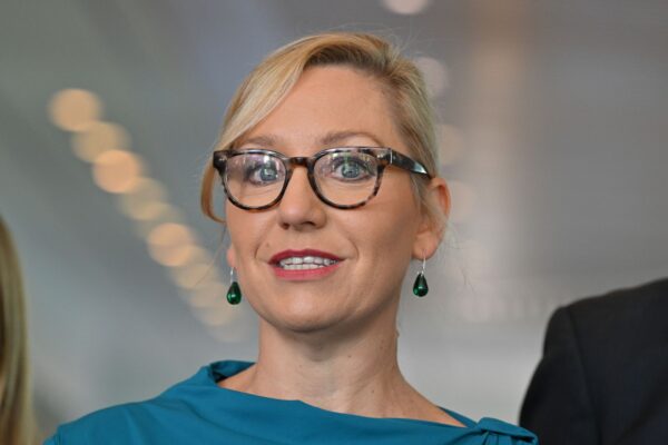 Greens Leader Larissa Waters at a press conference at Parliament House in Canberra, Thursday, November 27, 2025.
