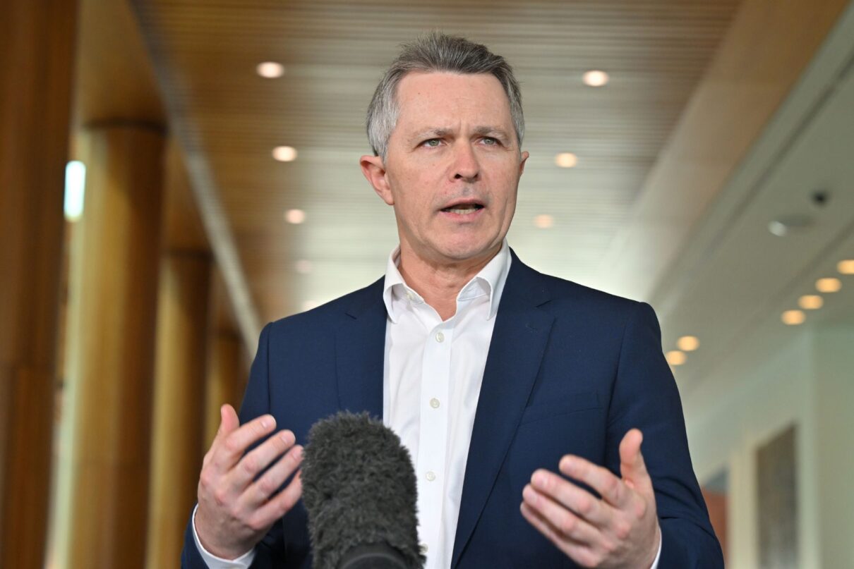 Minister for Education Jason Clare at a press conference at Parliament House in Canberra, Wednesday, September 3, 2025.